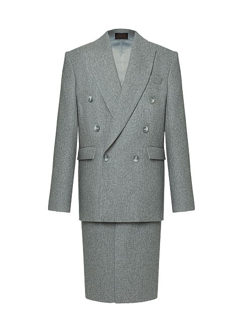 Grey two-piece suit, 1 Grey two-piece suit, 1