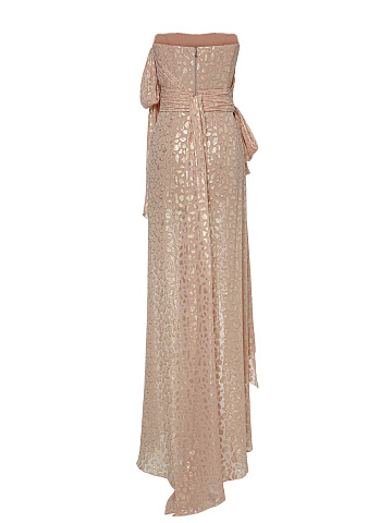 Pink chiffon maxi dress, 2