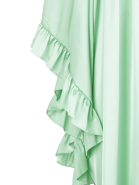 Mint Rayon Ruffled Mini Dress, 3 Mint Rayon Ruffled Mini Dress, 3