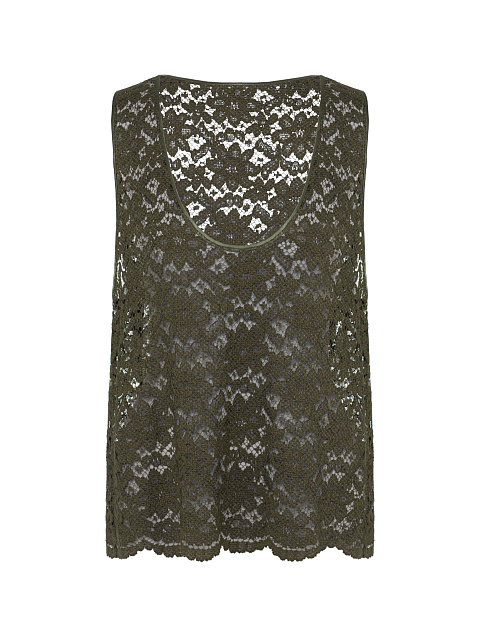 Khaki lace top, 1