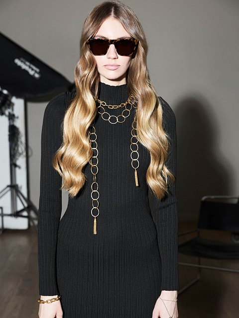 Chain necklace in gold-plated silver, 2