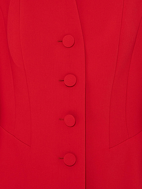Red Two-piece Suit with Flared Trousers, 9