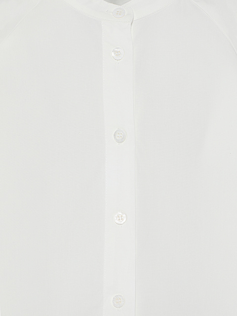 White Cotton Cropped Shirt, 5 White Cotton Cropped Shirt, 5