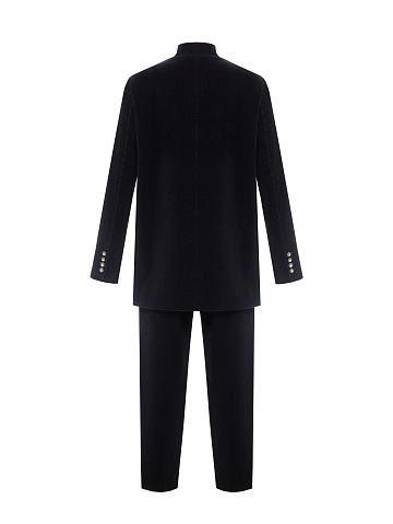 Black Velvet Jacket And Trouser Suit, 2