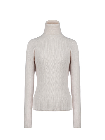 Pink Cashmere Turtleneck, 1