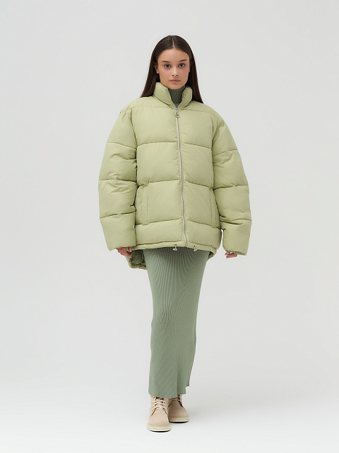 Pistachio oversized down jacket, 8 Pistachio oversized down jacket, 8