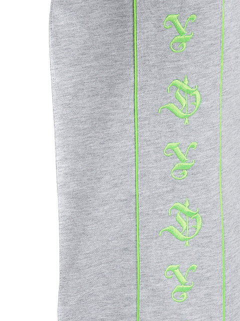 Grey & Neon Green YD Embroidered Jersey Suit, 5 Grey & Neon Green YD Embroidered Jersey Suit, 5