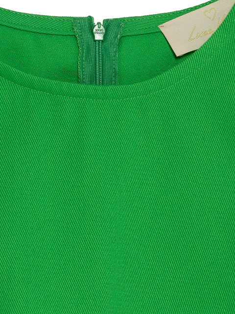 Green Denim Mini Dress, 3