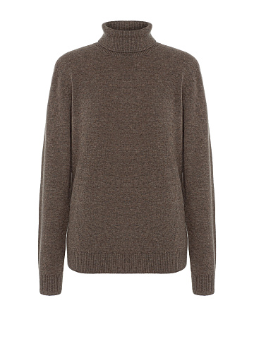 Brown cashmere turtleneck, 1
