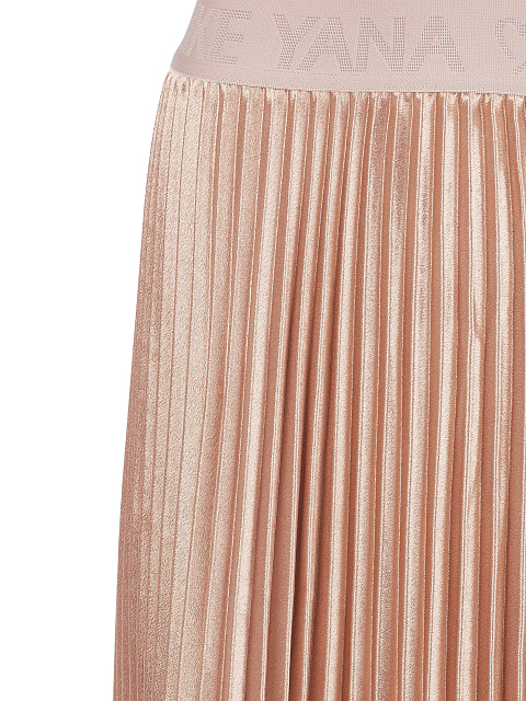 Light Pink Pleated Midi Skirt, 4