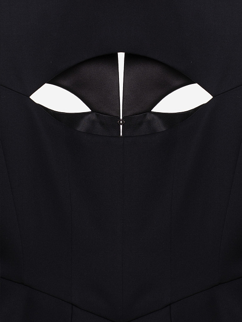 Black Two-piece Suit Of Jacket With Slits And Trousers, 13