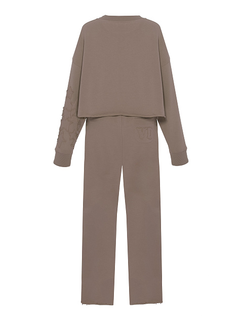 Brown cotton suit with stars, 2