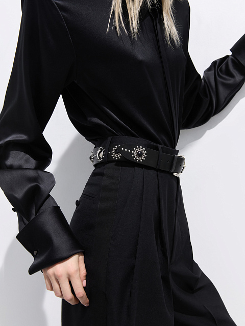 Black palazzo trousers, 4