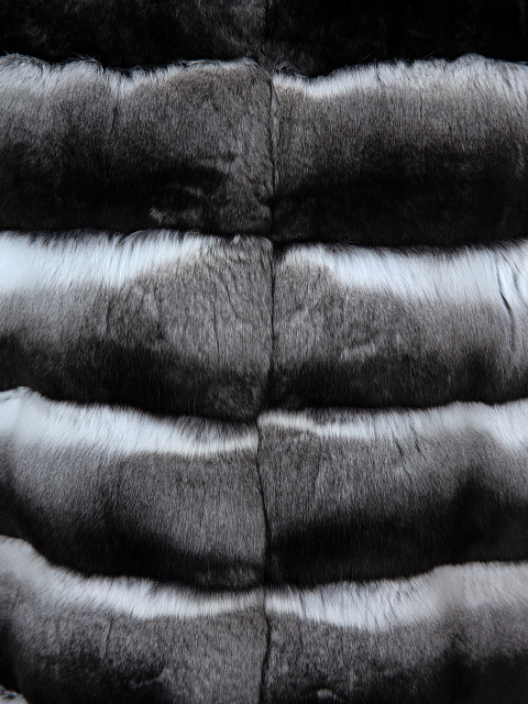 Long Chinchilla Fur Vest, 3 Long Chinchilla Fur Vest, 3