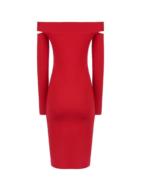 Red Jersey Midi Dress, 2