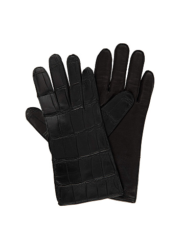 Crocodile leather gloves, 1
