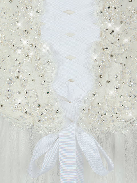 White Maxi Dress With Lace Corset, 3