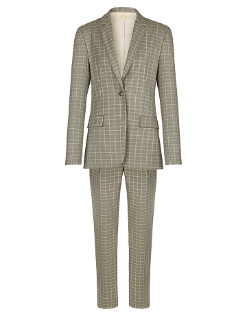 Light Grey Checked Pantsuit, 1