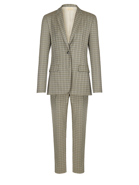 Light Grey Checked Pantsuit, 1 Light Grey Checked Pantsuit, 1