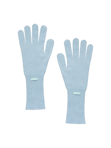 Light Blue Cashmere Gloves, 1
