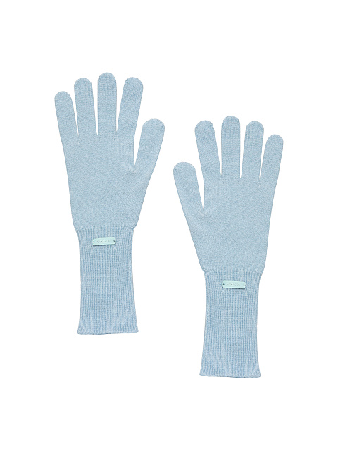 Light Blue Cashmere Gloves, 1