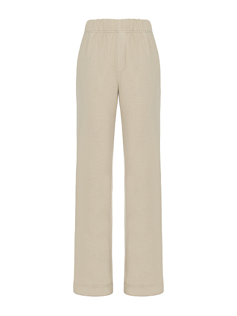 Beige "Yana" Embroidered Jersey Suit, 3