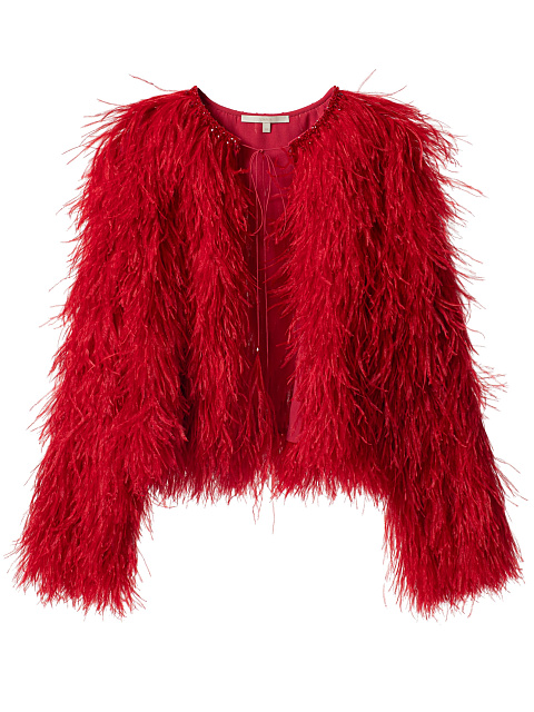 Red feather jacket, 1 Red feather jacket, 1