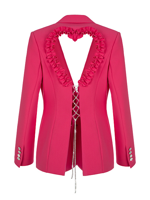 Hot Pink Cut-out Blazer, 2