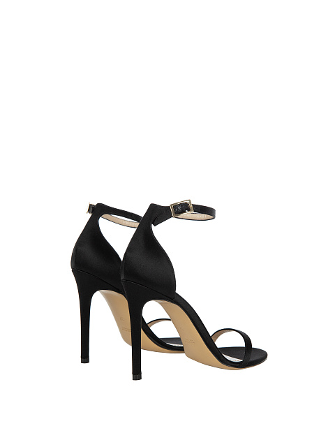 Black Satin Sandals, 3