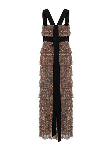 Maxi dress with crystals, 2