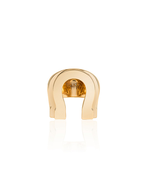 Yellow gold horseshoe ring, 2