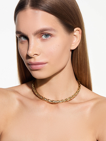 "Dragon" necklace in yellow gold, 2