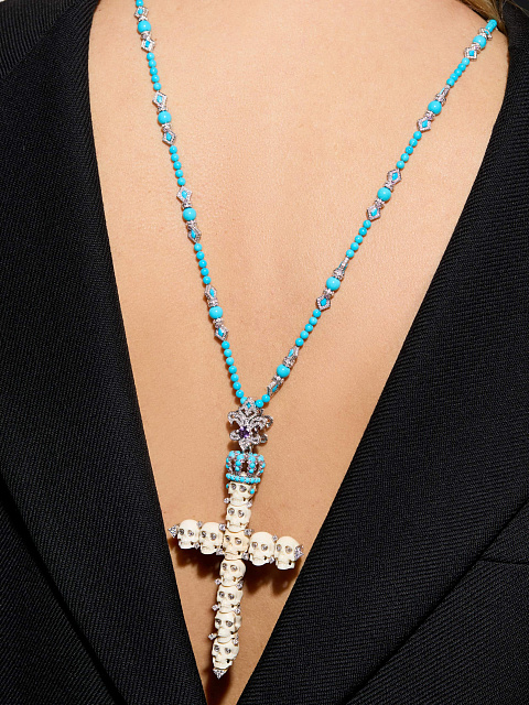 White gold pendant necklace, 4