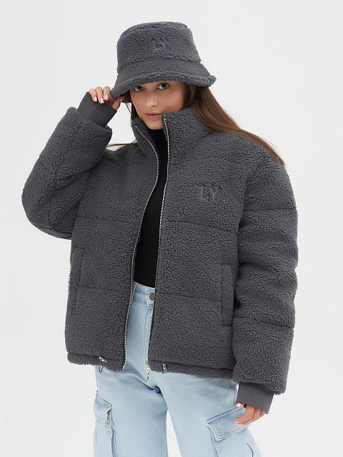 Graphite Teddy Padded Jacket, 5