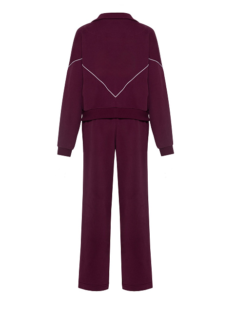 Burgundy fleece tracksuit, 2