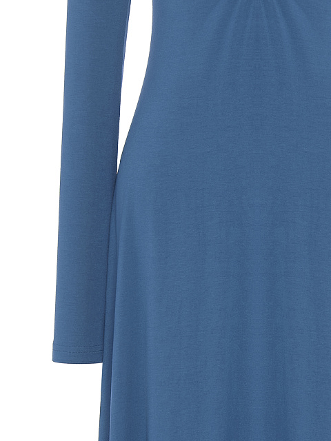 Indigo Rayon Jersey Midi Dress, 3