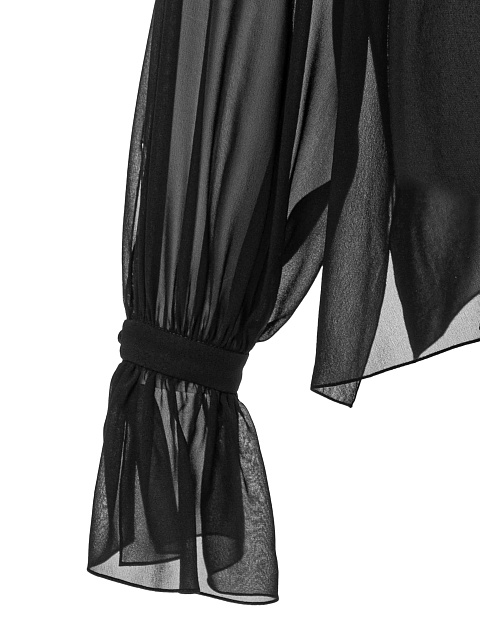 Black chiffon blouse, 6 Black chiffon blouse, 6