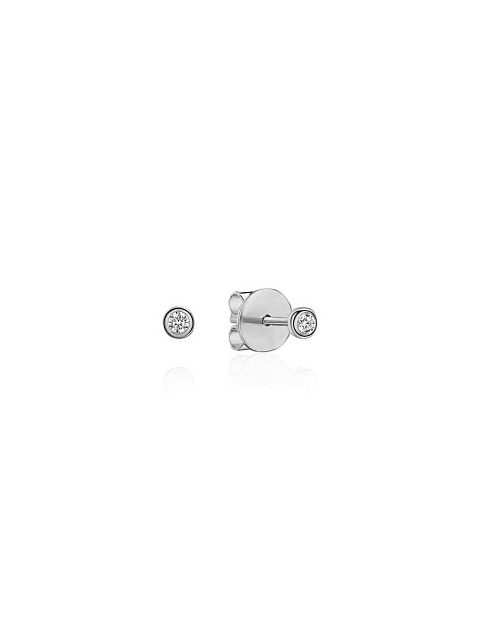 White gold stud earrings with diamonds, 1