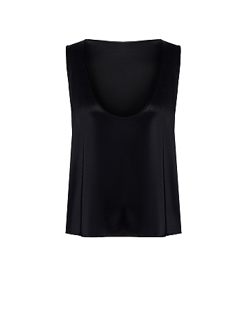 Black silk top, 1