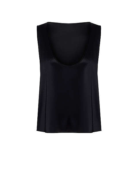 Black silk top, 1