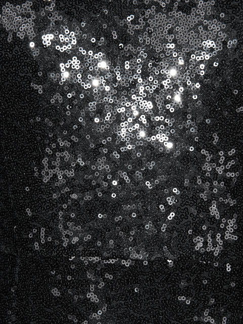 Black Sequined Midi Dress, 3