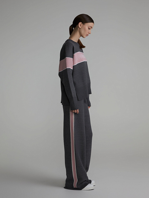 Grey & Pink Bad Girls Club Sweater, 6 Grey & Pink Bad Girls Club Sweater, 6