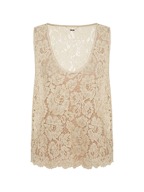 Beige lace top, 1