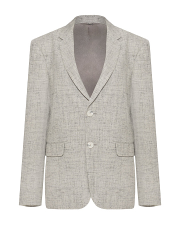 Grey melange wool jacket, 1