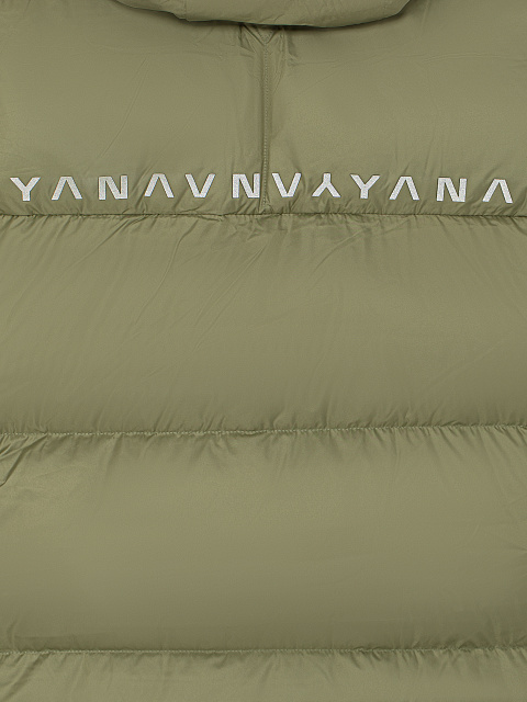 Khaki Green Unisex Hooded Puffer Jacket, 5 Khaki Green Unisex Hooded Puffer Jacket, 5