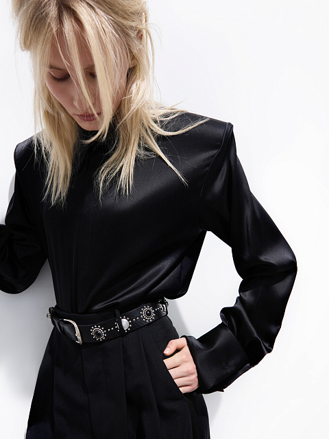 Black palazzo trousers, 3