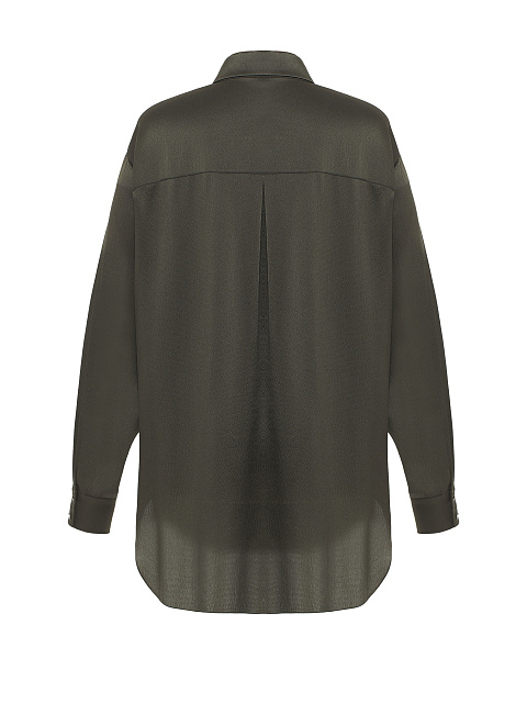 Dark Green Silk Shirt, 3