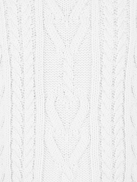 Kids White Cable Knit Cotton Mix Sweater, 3 Kids White Cable Knit Cotton Mix Sweater, 3