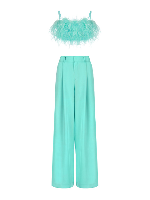 Turquoise Palazzo Pants, 3