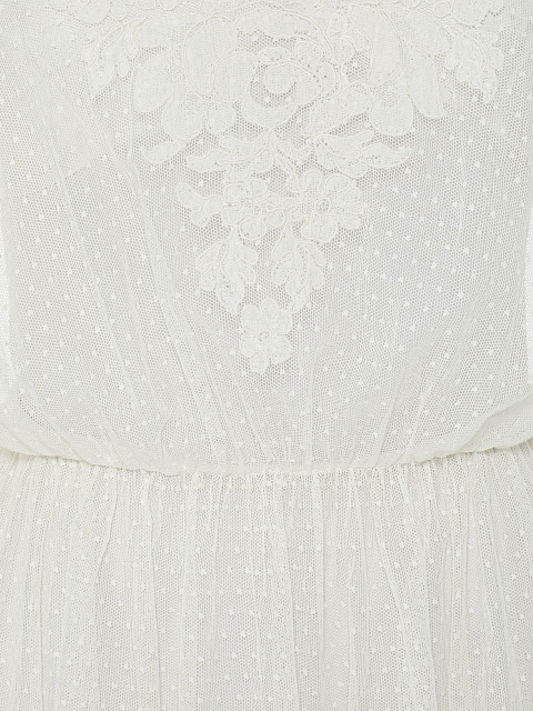 White double-layer cotton dress, 6 White double-layer cotton dress, 6